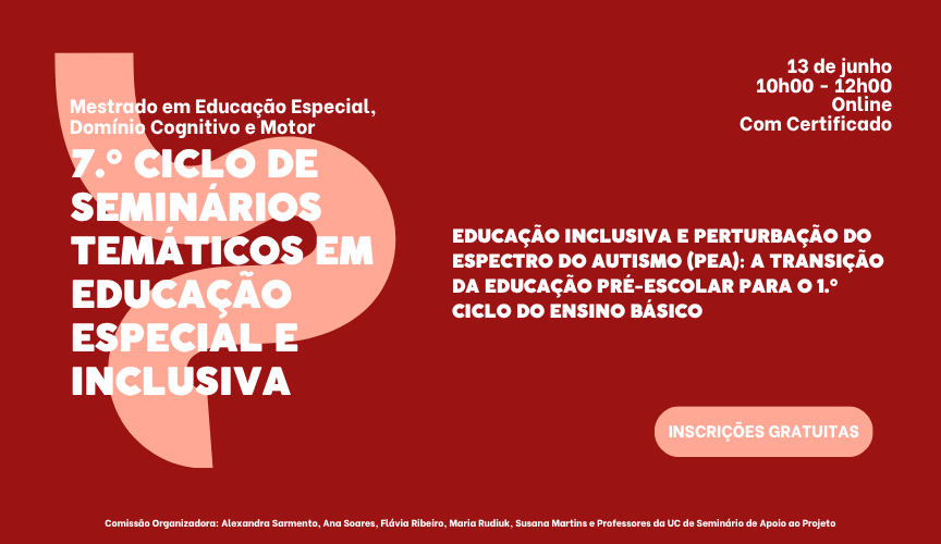 Educação Inclusiva e Perturbação do Espectro do Autismo (PEA)