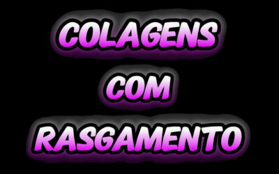 Colagem com rasgamento