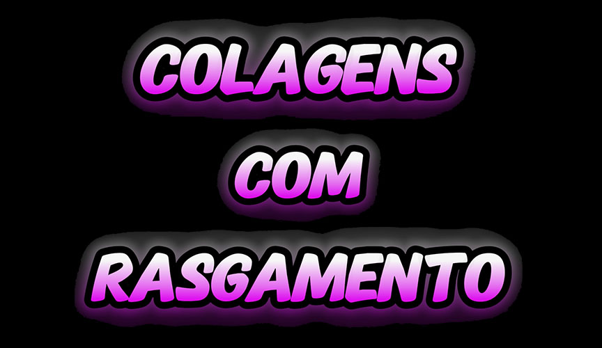 Colagem com rasgamento